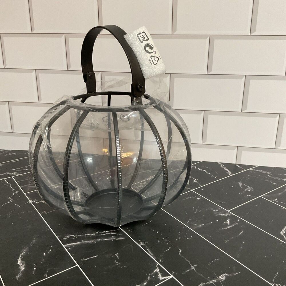 Ikea FORUNDERLIG 7 " Candle holder metal, black - NEW